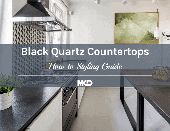 black quartz countertops
